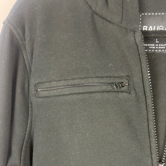 Baubax Cotton Blend Black Travel Zip Up Jacket Size Large - Picture 9 of 15